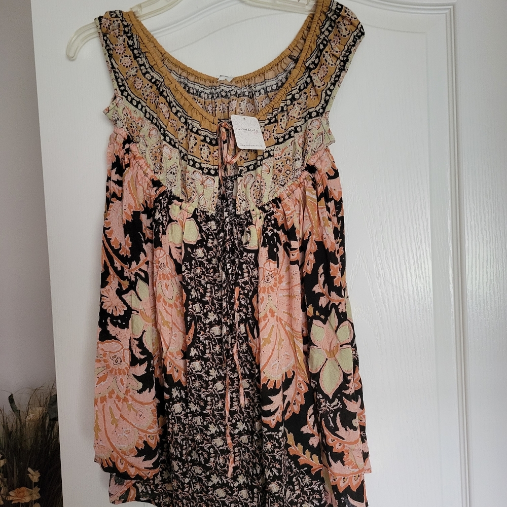 🧡FREE PEOPLE BALI MARIPOSA SLIP DRESS SIZE S - Picture 6 of 8